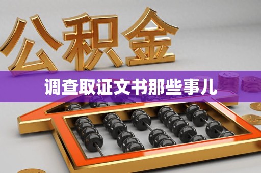 南昌调查取证文书那些事儿