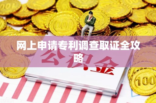 南昌网上申请专利调查取证全攻略