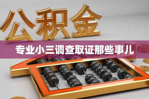 南昌专业小三调查取证那些事儿