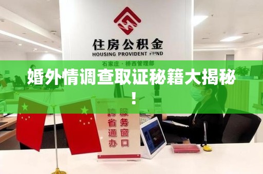 南昌婚外情调查取证秘籍大揭秘！