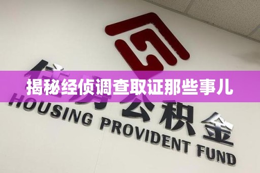 南昌揭秘经侦调查取证那些事儿